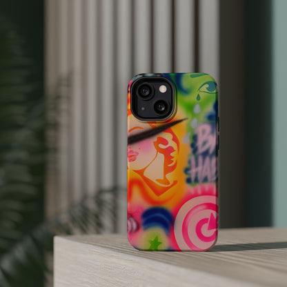 MagSafe „schlechte Angewohnheiten“ Airbrush iPhone Hülle