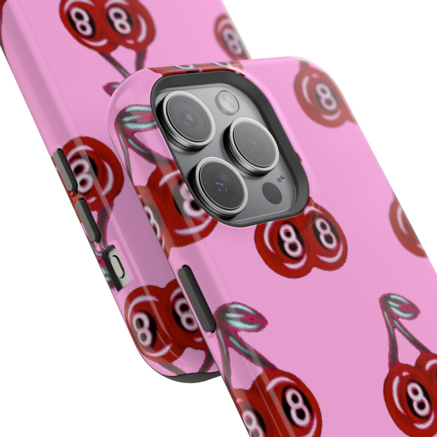MagSafe "cami cherry pink" Airbrush iPhone Hülle