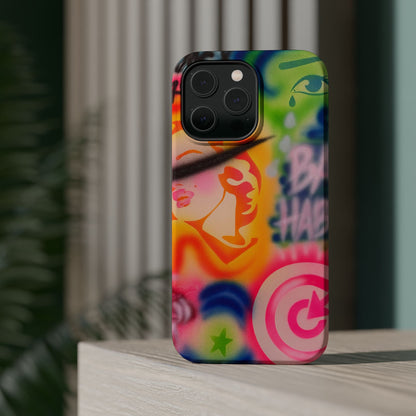 MagSafe „schlechte Angewohnheiten“ Airbrush iPhone Hülle