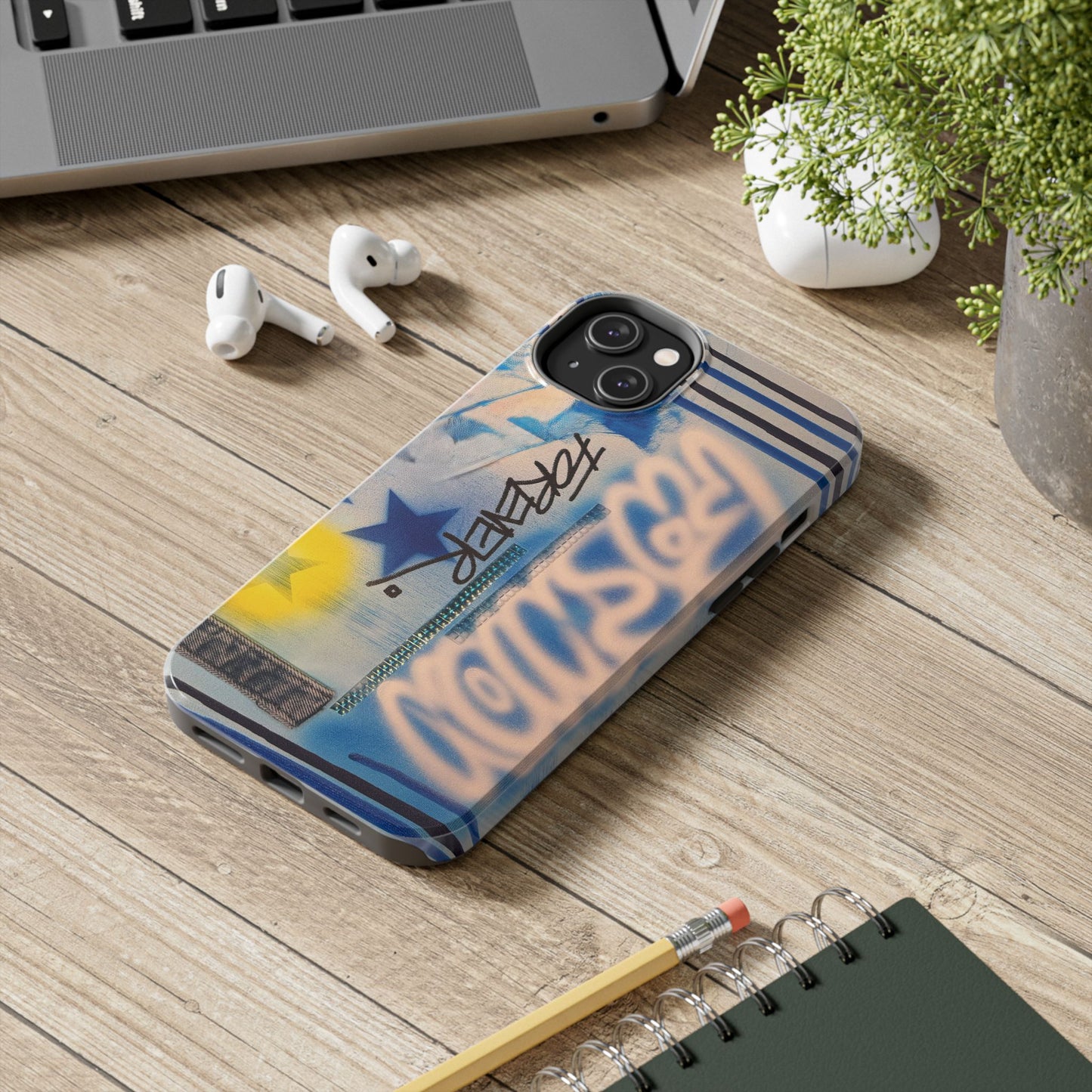 "fashion forever" airbrush iPhone case