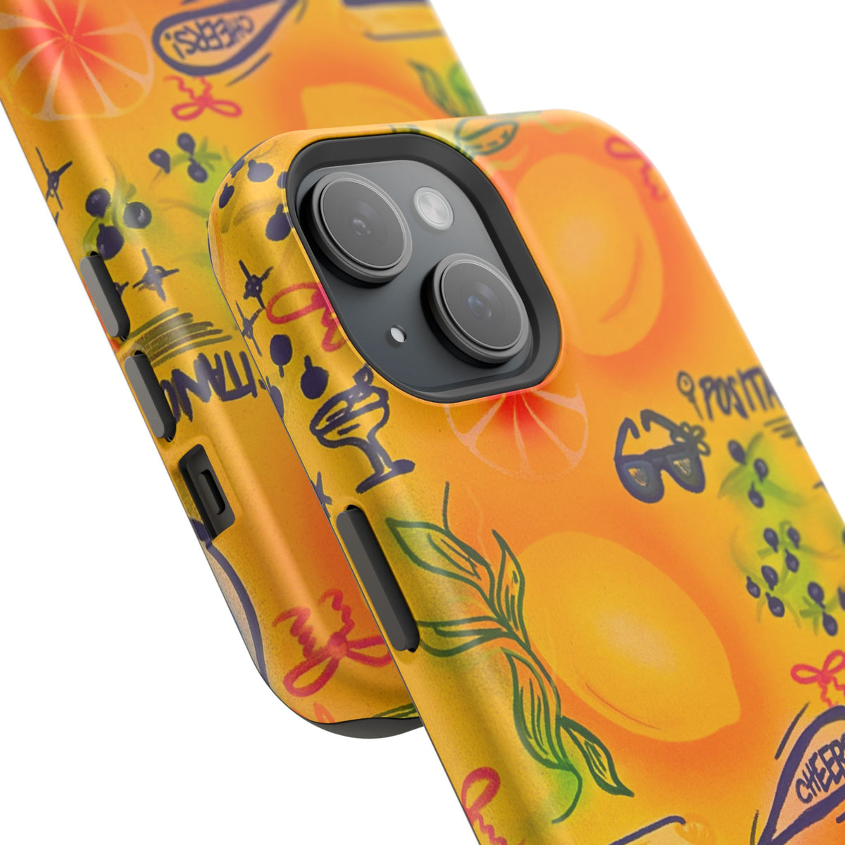MagSafe Airbrush iPhone Hülle „citrus coastline“