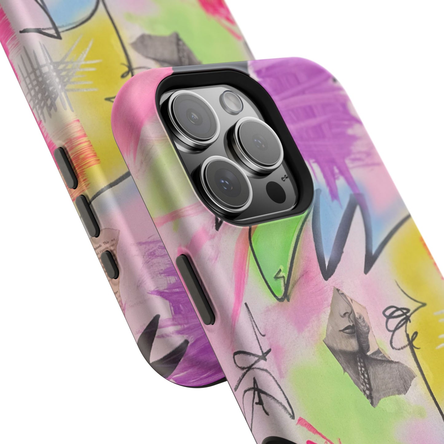 MagSafe "pastel static" airbrush iPhone case