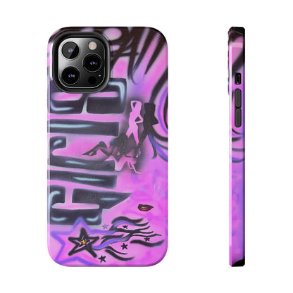 "neon nights" airbrush iPhone case