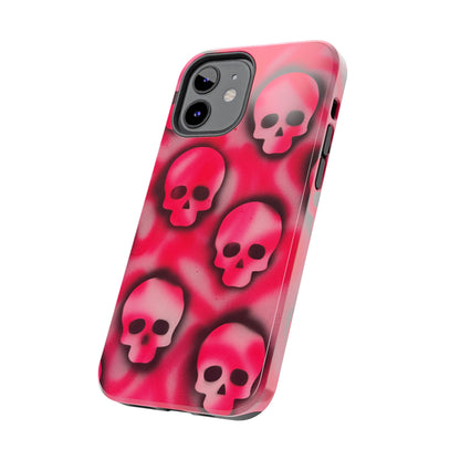 "pink skully" airbrush iPhone case