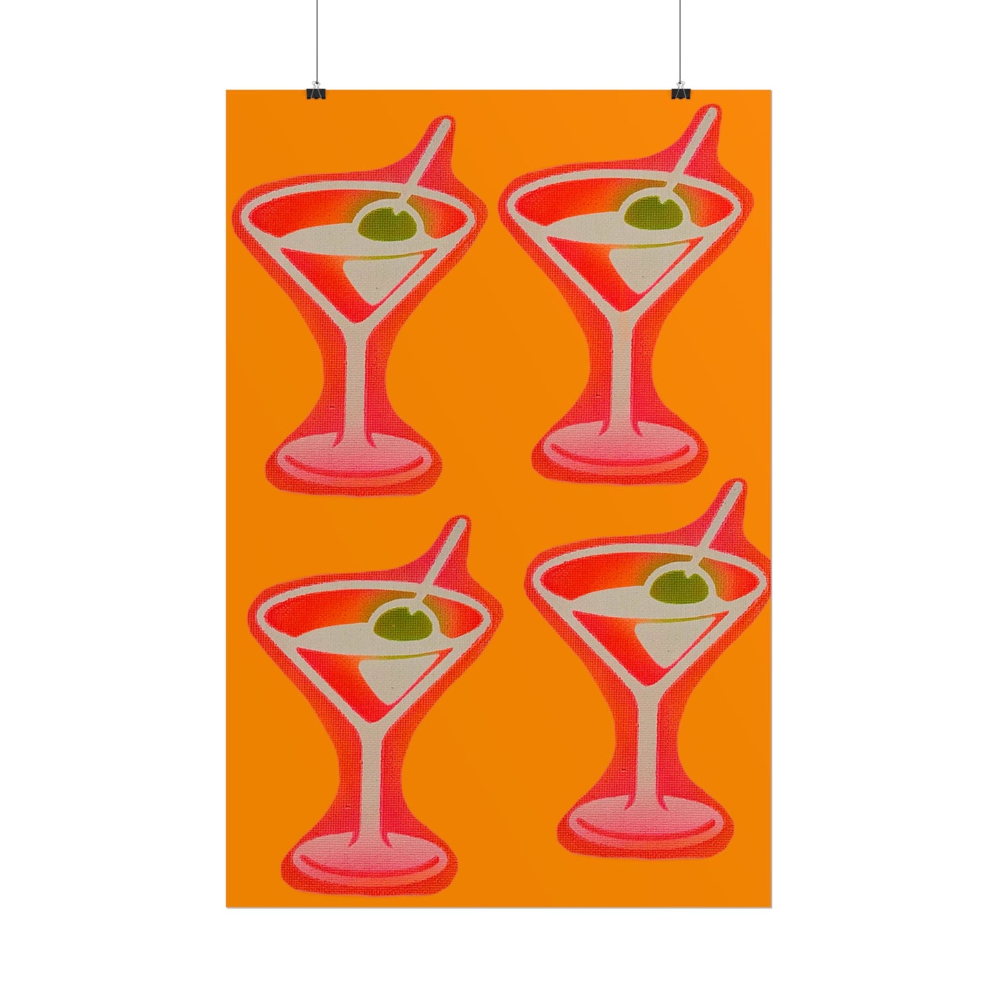 "shaken, not stirred" airbrush rolled print
