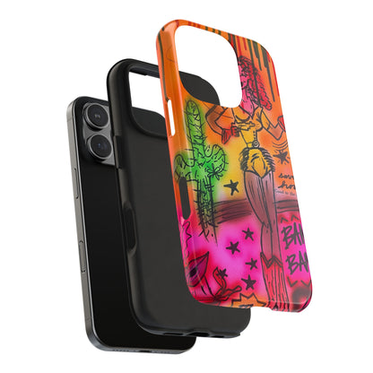 "wild, wild west" airbrush iPhone case
