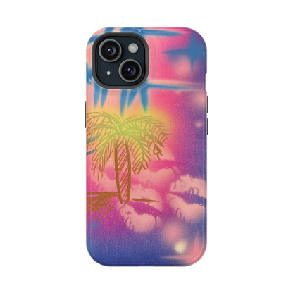 MagSafe "glowy night" airbrush iPhone case