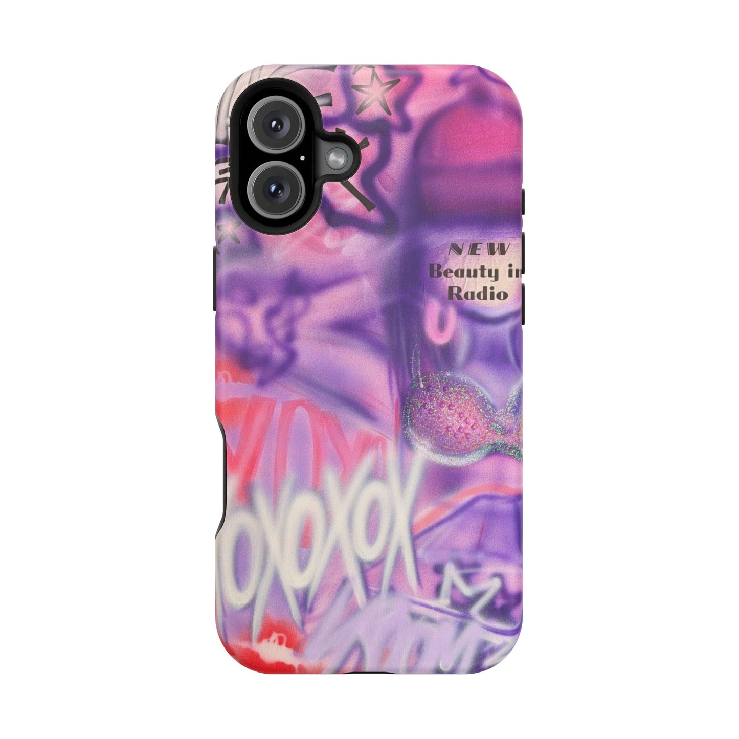 MagSafe "mic check" airbrush iPhone case