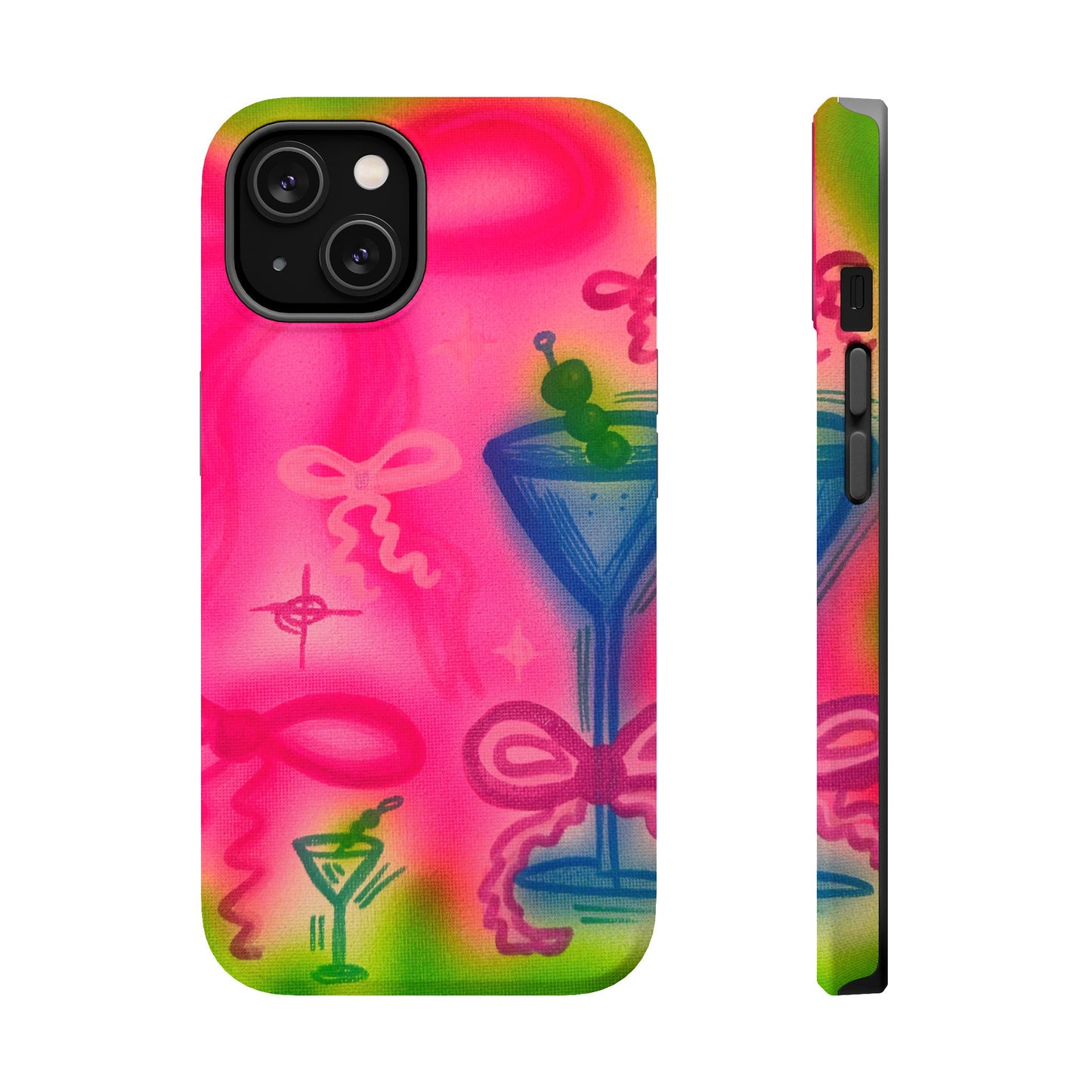 MagSafe „Bow Martini“ Airbrush-iPhone-Hülle