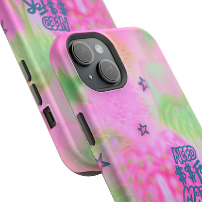 MagSafe "need $$ for matcha" airbrush iPhone case