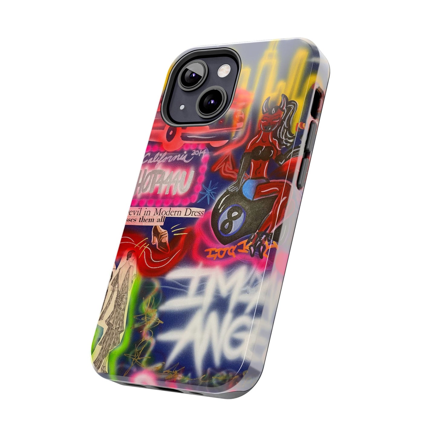 "im an angel" airbrush iPhone case