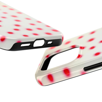 "vanilla cherry polka dot" airbrush iPhone case