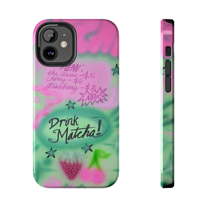 "matcha!" airbrush iPhone case