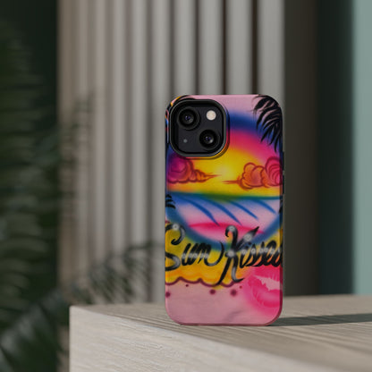 MagSafe "sunkissed" airbrush iPhone case
