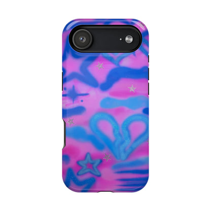 MagSafe "blue camo" airbrush iPhone case