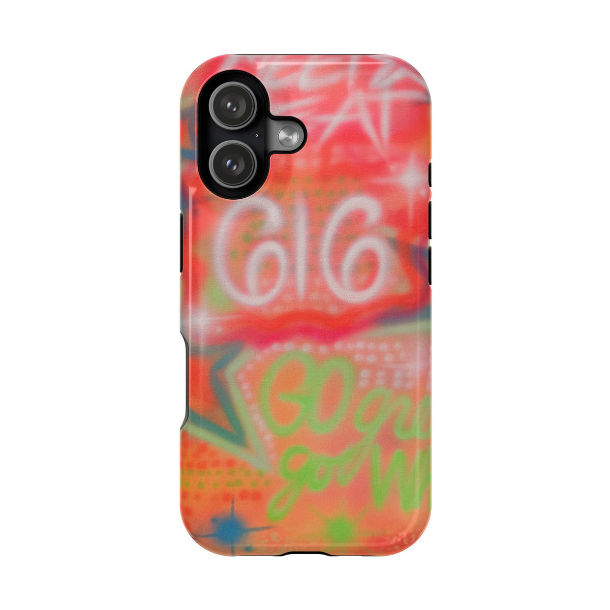 MagSafe custom @msualphaphi airbrush iPhone case