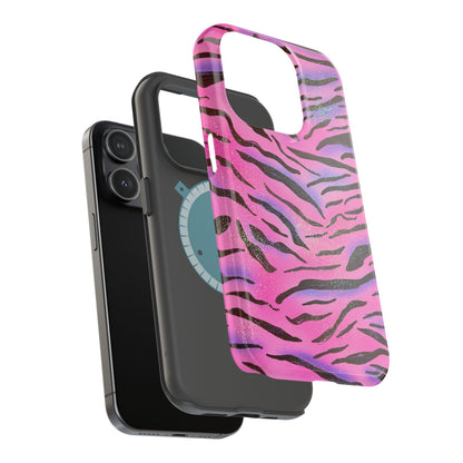 MagSafe "glitter zebra" airbrush iPhone case
