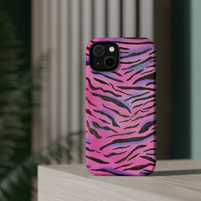 MagSafe "glitter zebra" airbrush iPhone case