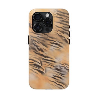 neutral tiger airbrush iPhone case
