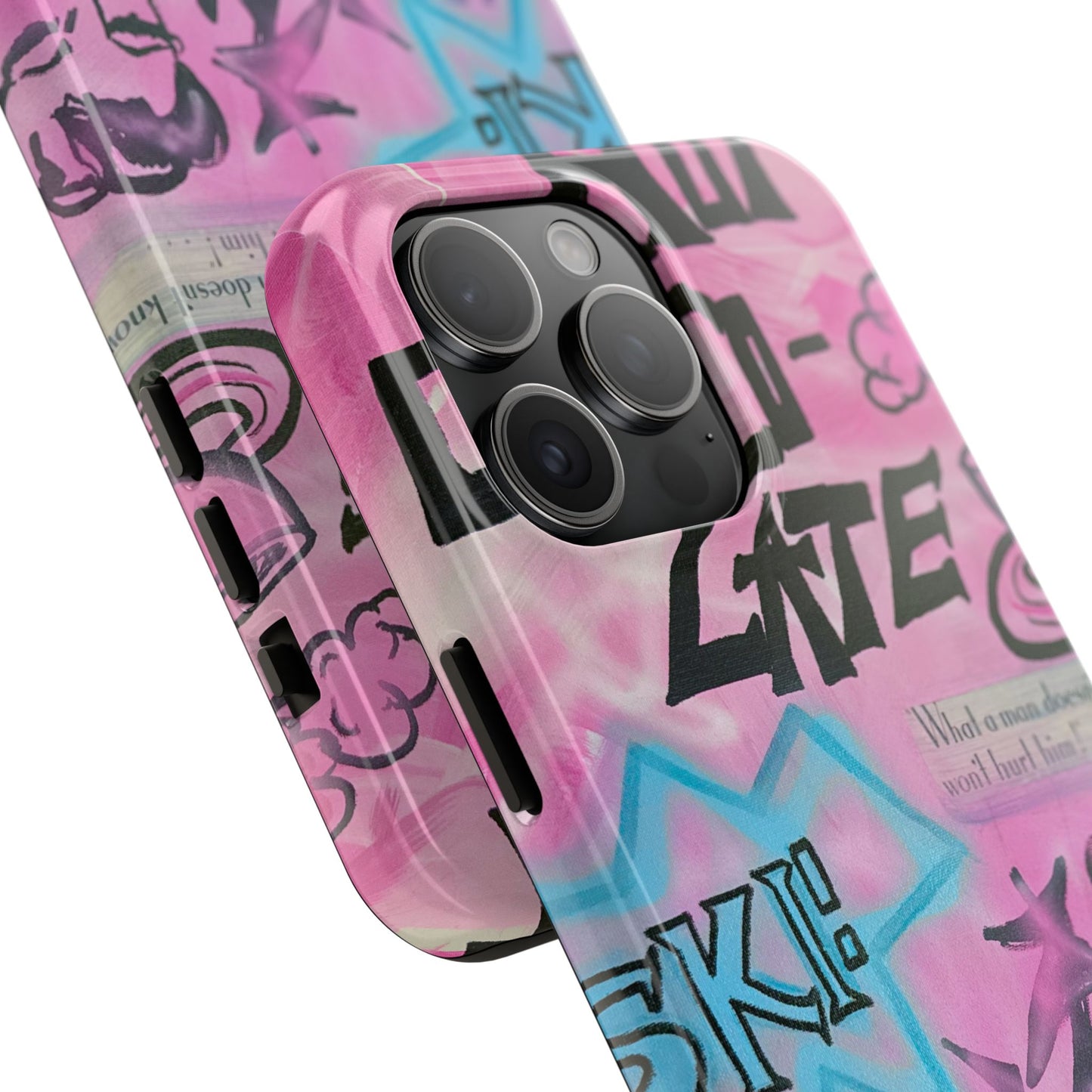 "avant le ski" airbrush iPhone case