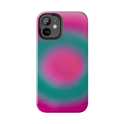 "watermelon swirl" aura airbrush iPhone case