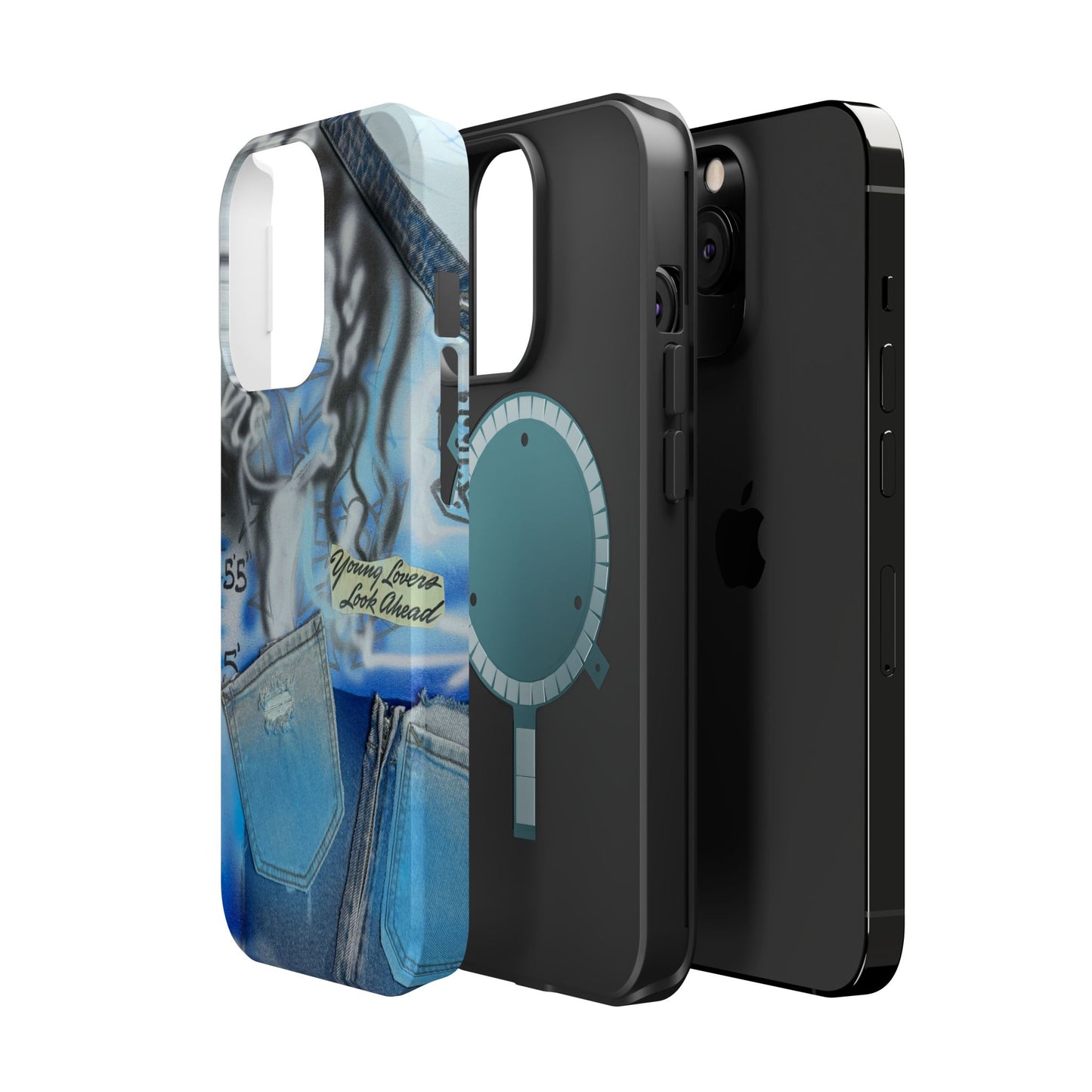 MagSafe "young lovers" airbrush iPhone case