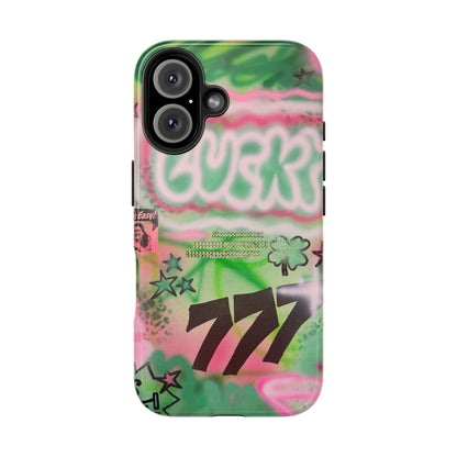 "so lucky" airbrush iPhone case