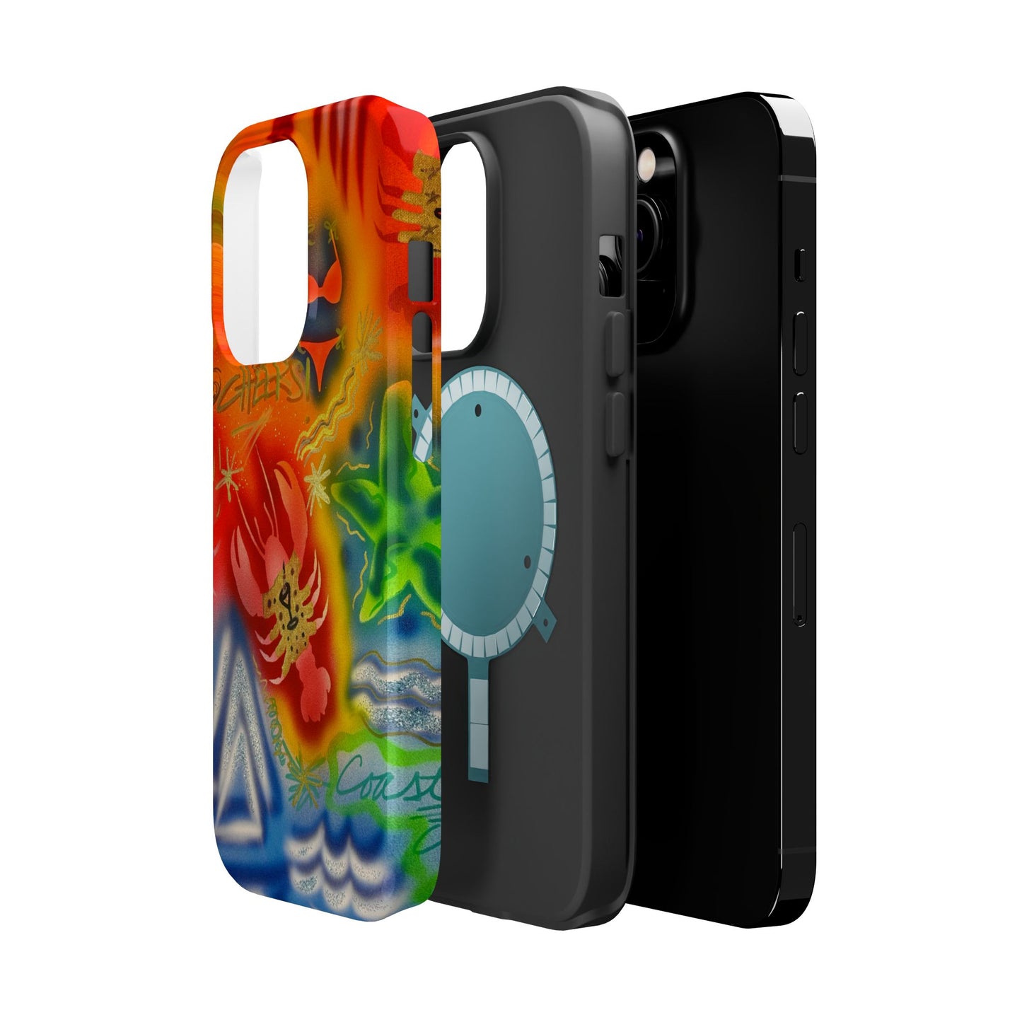 MagSafe "tipsy lobster" airbrush iPhone case