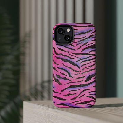 MagSafe "glitter zebra" airbrush iPhone case