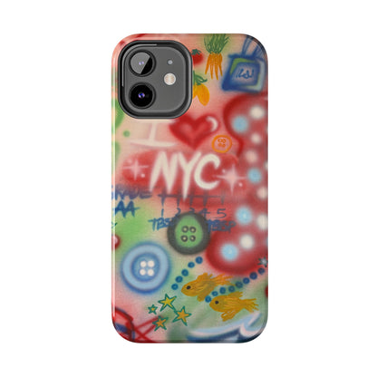 "i <3 NYC" airbrush iPhone case