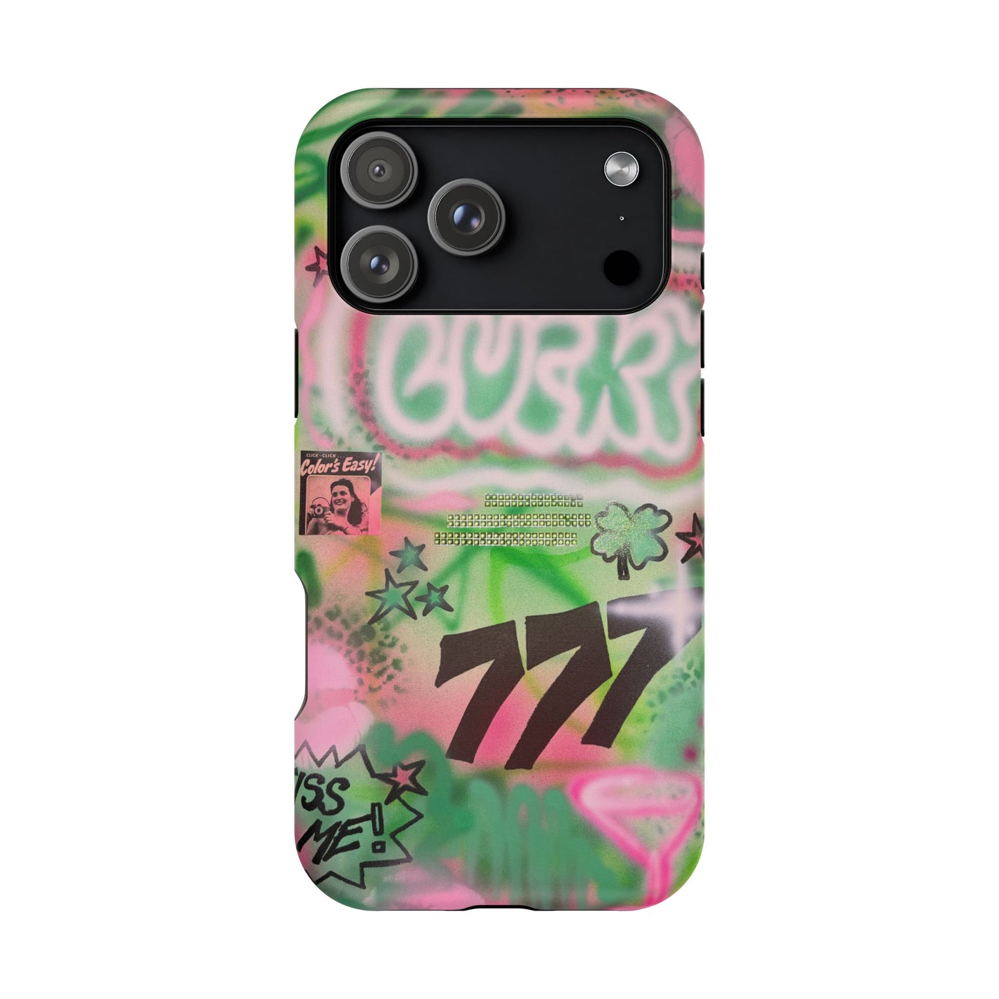 MagSafe "so lucky" airbrush iPhone case