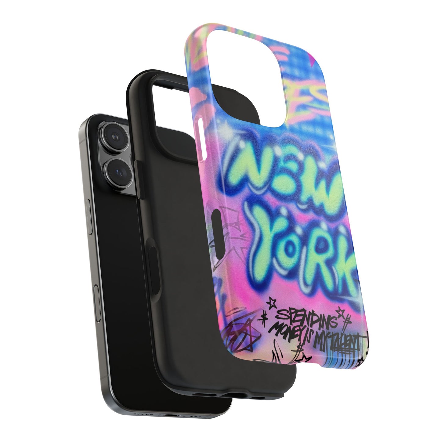 "spending money is my talent" airbrush iPhone case