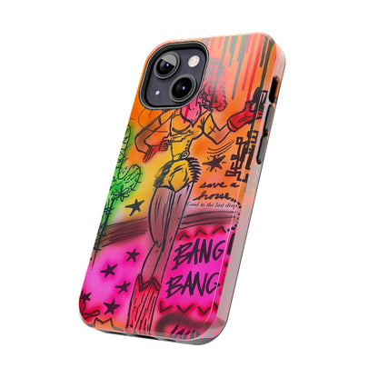 "wild, wild west" airbrush iPhone case