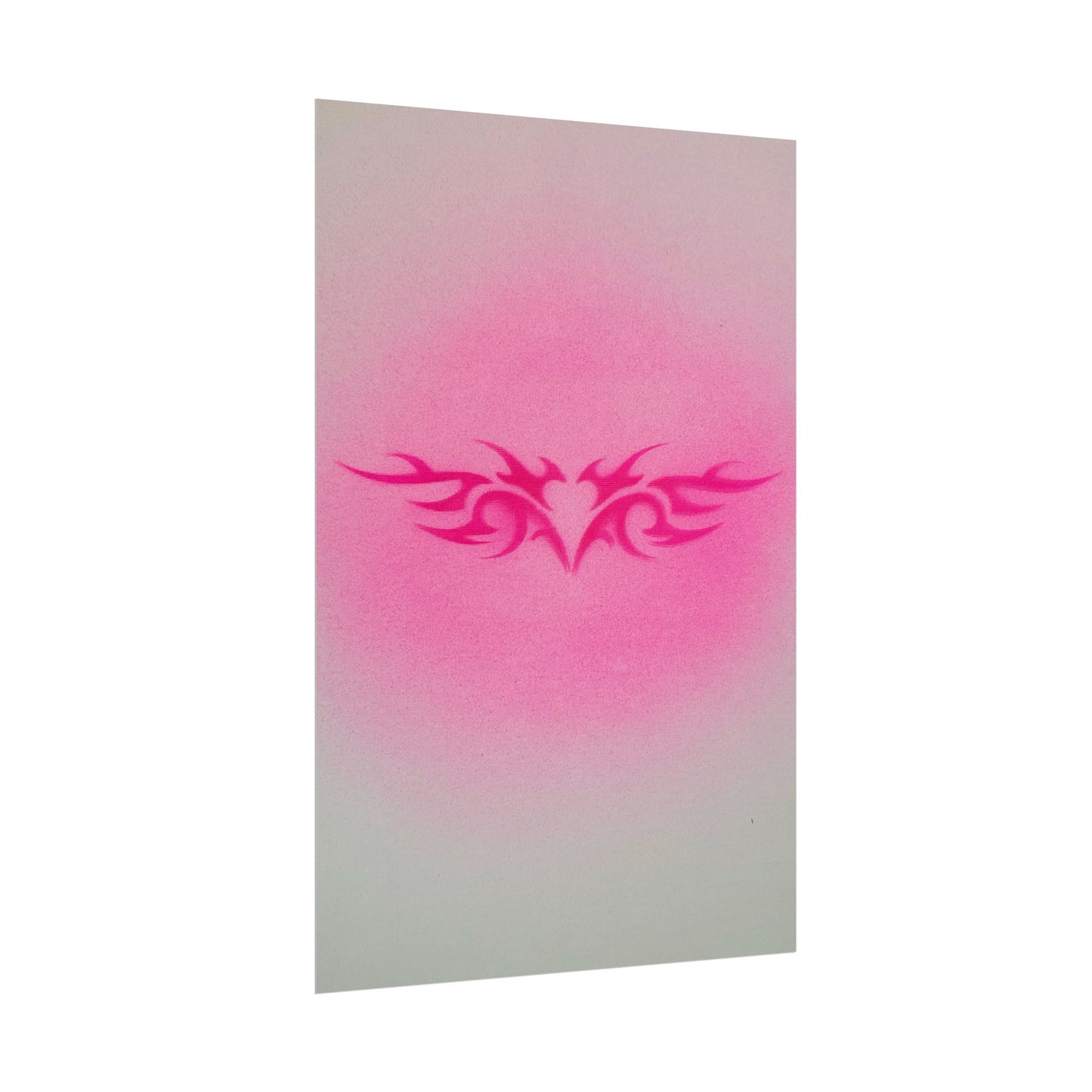 "trampstamp" airbrush rolled print