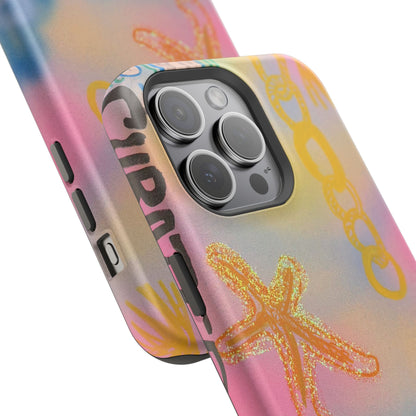MagSafe "sweet starfish" airbrush iPhone case