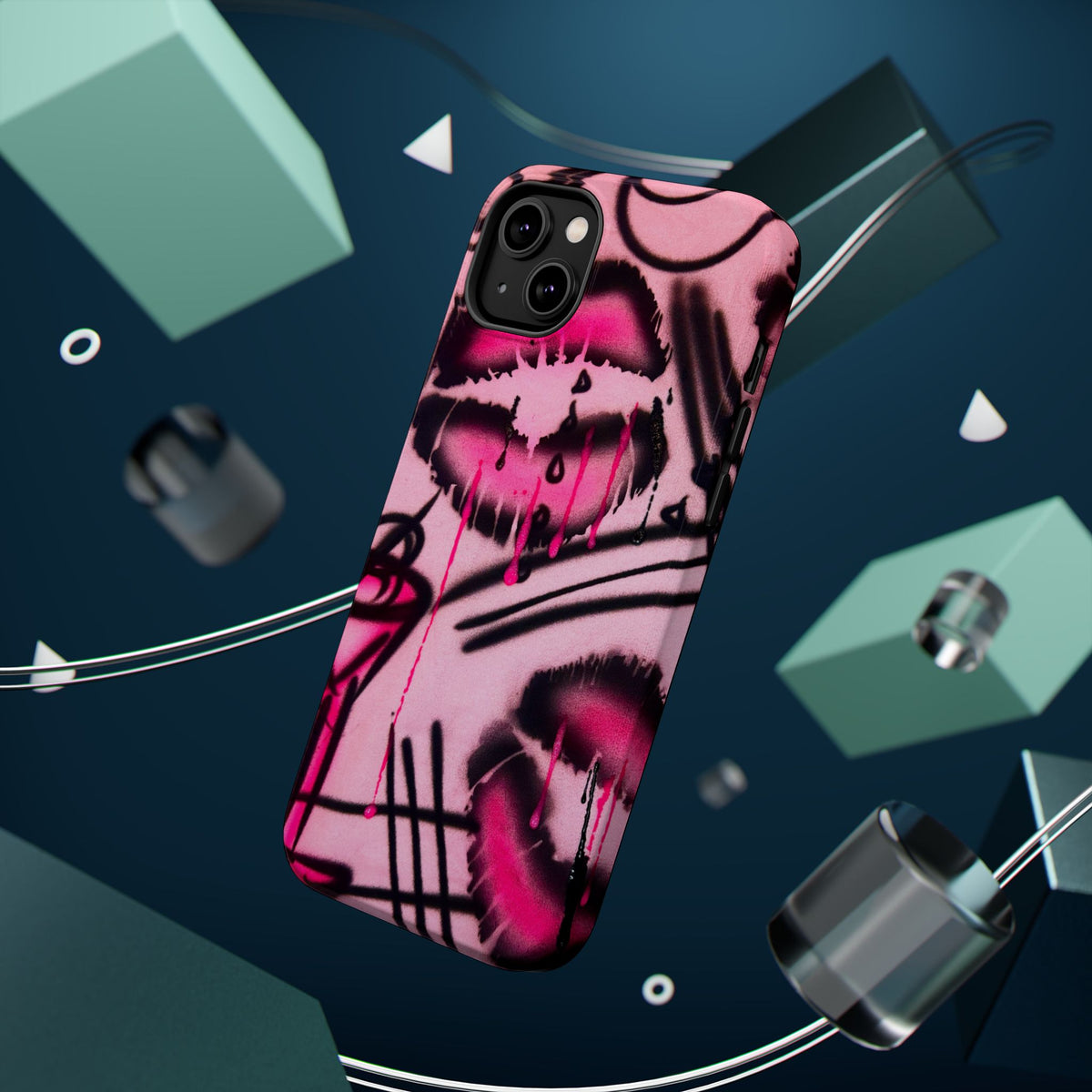 MagSafe "glossy pout" airbrush iPhone case