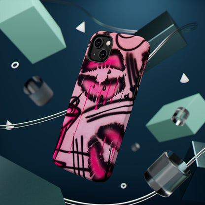MagSafe "glossy pout" airbrush iPhone case