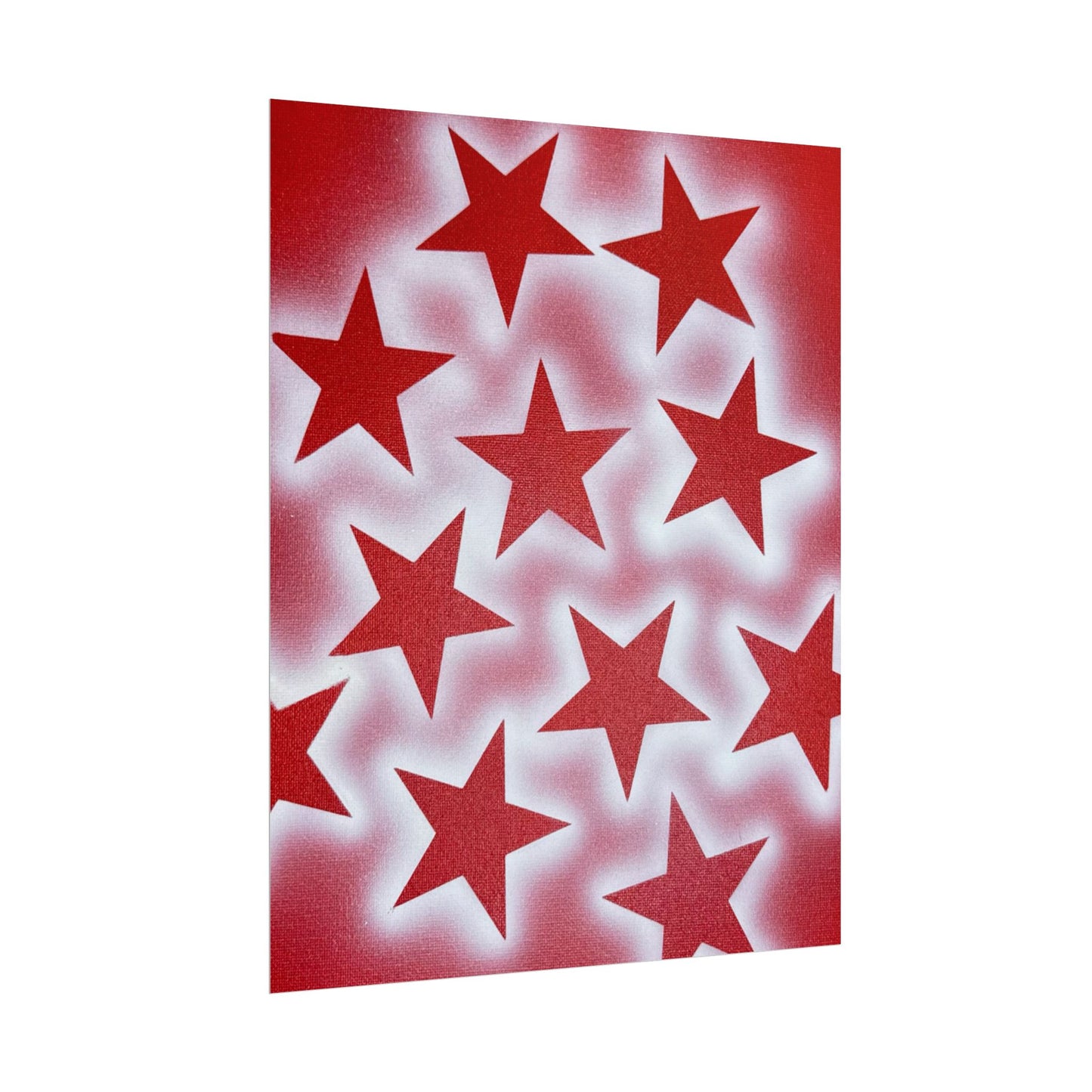 "spicy stardust" airbrush rolled print