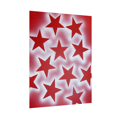 "spicy stardust" airbrush rolled print