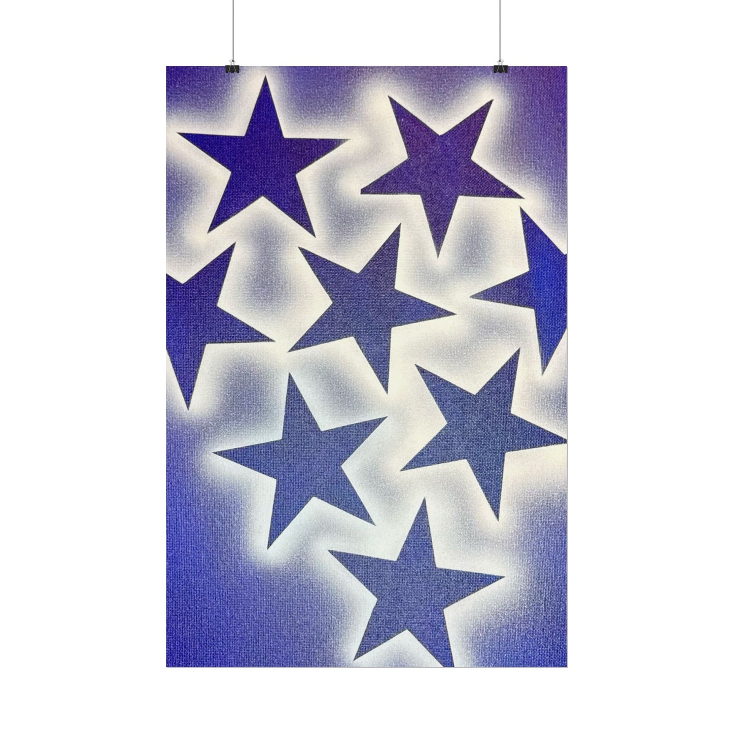 "frosted galaxy" airbrush rolled print