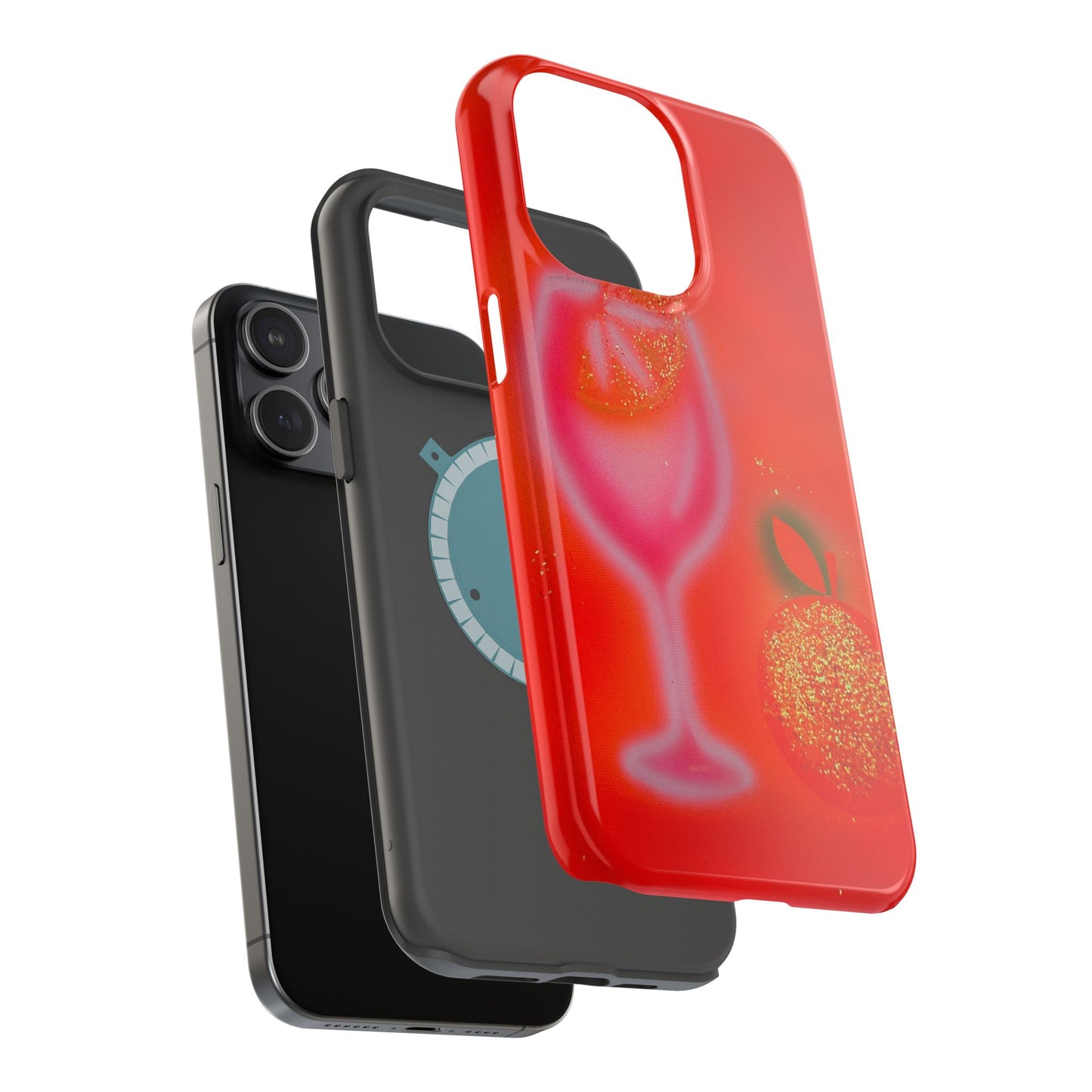 MagSafe "aperol spritz" airbrush iPhone case