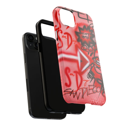 "san diego" airbrush iPhone case