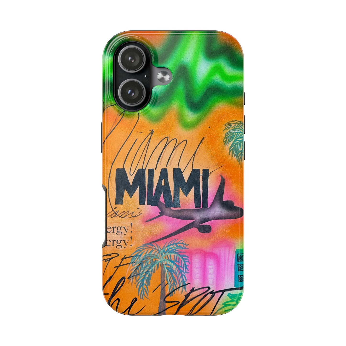 "miami, fl" airbrush iPhone case