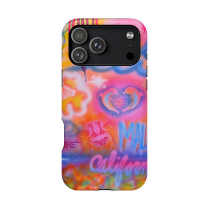 "mornings in malibu" MagSafe airbrush iPhone case