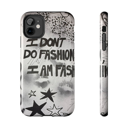 "i am fashion" airbrush iPhone case