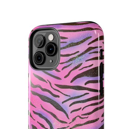 "glitter zebra" airbrush iPhone case