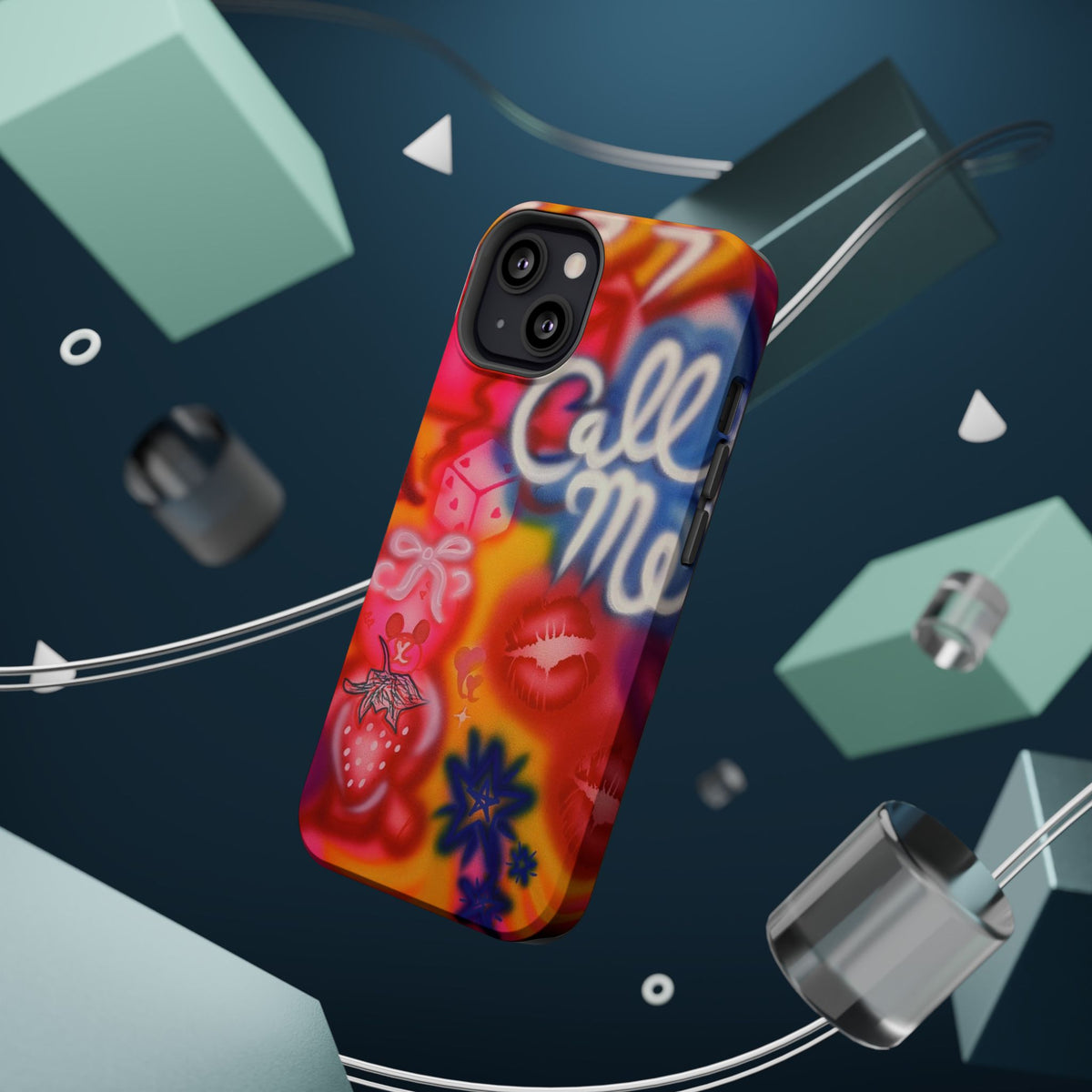 MagSafe "CALL ME!" airbrush iPhone case