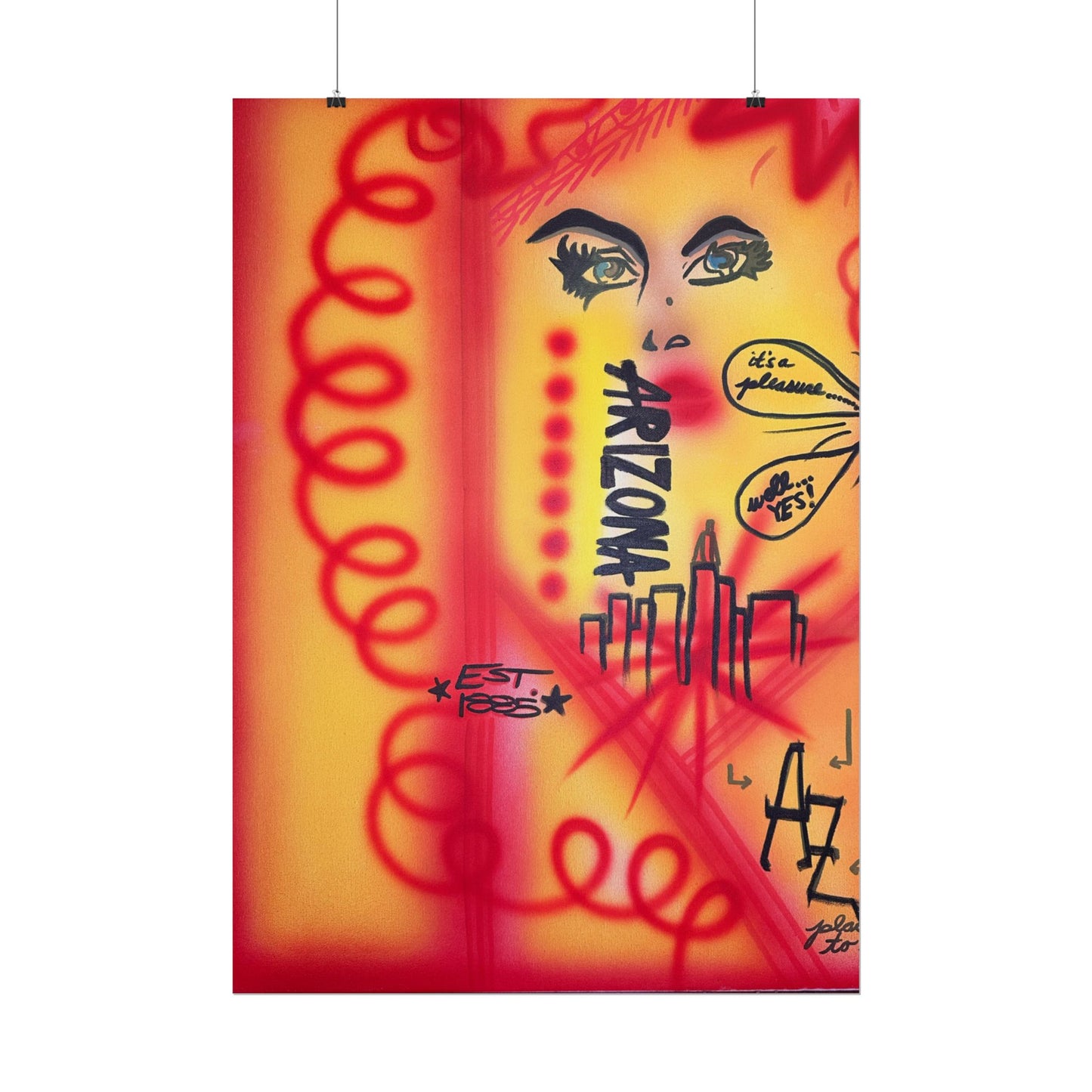 "tempe, az" airbrush rolled print