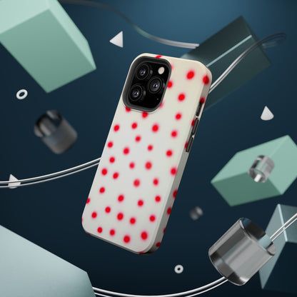 MagSafe "vanilla cherry polka dot" airbrush iPhone case