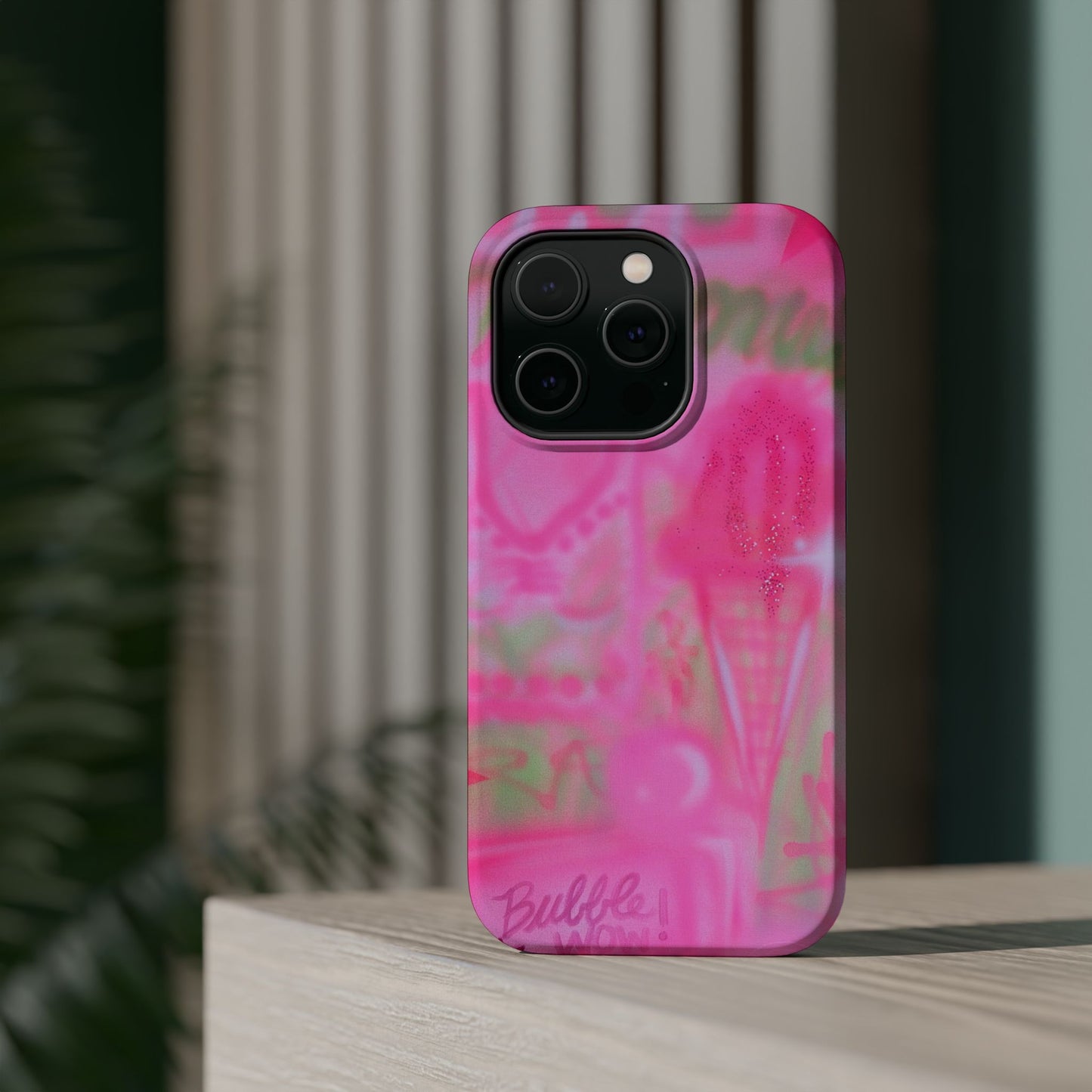 MagSafe "miami matcha" airbrush iPhone case